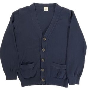 Crewcuts Navy Blue V-Neck Cardigan with Pockets Size 4/5
